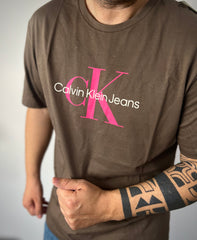 T-Shirt Calvin Klein Monaco brown