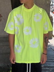 T-Shirt Denimtears giallo fluo