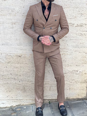 Abito Gessato Madrid nocciola