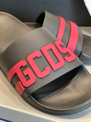 Ciabatta GCDS black/bordeaux