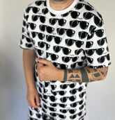 T-Shirt Moschino occhiali