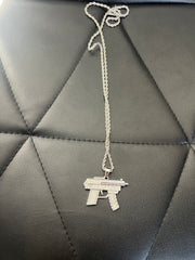 Collana con mitra argento