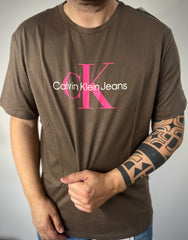 T-Shirt Calvin Klein Monaco brown