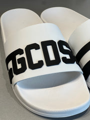 Ciabatte GCDS White black