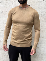 Maglione Londra cammello