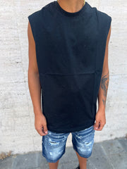 Canotta Brillantinata black