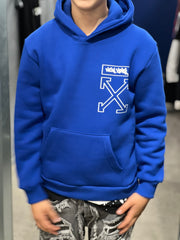 Felpa X off blu
