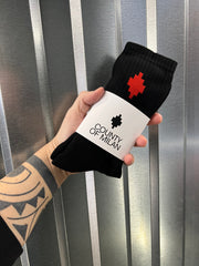 Calze Marcelo Burlon Black/ red