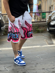 Pantaloncino Pyrex Pink Flame