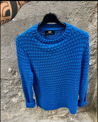Maglione winter Blu Elettrico
