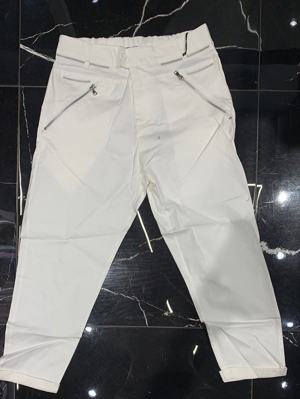 Pantalone Bianco con cerniere