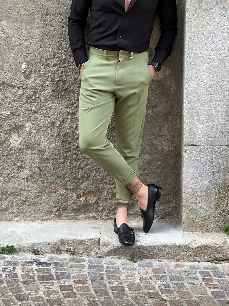 Pantalone verde  pistacchio