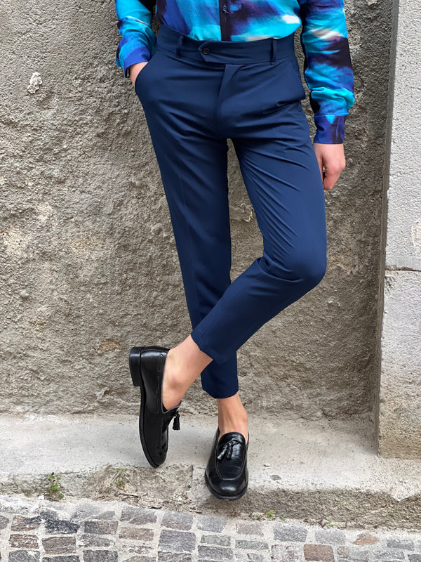 Pantalone sartoriale blu   Vienna
