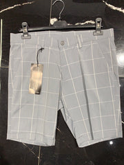 Pantaloncino a quadri grigio