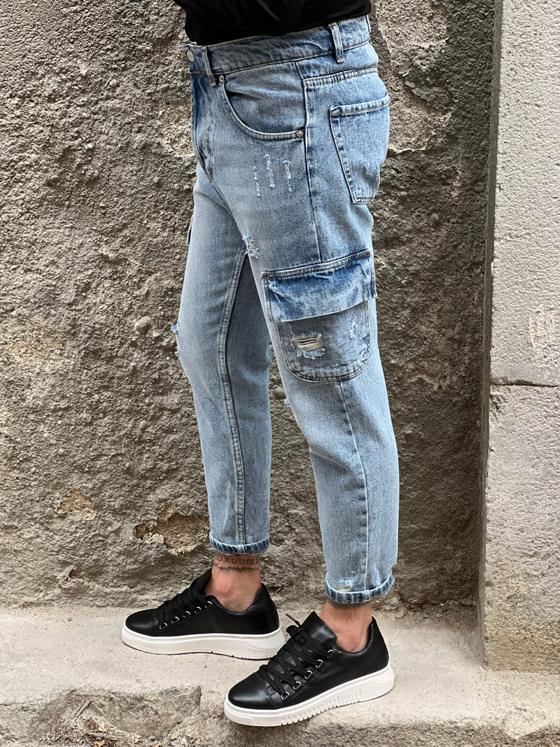 Jeans con tasche