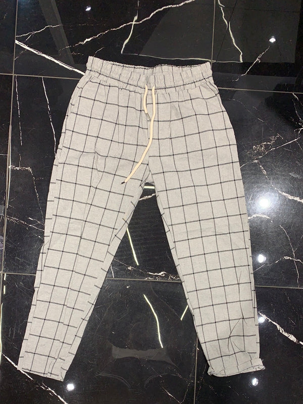 Pantaloni grey quadri