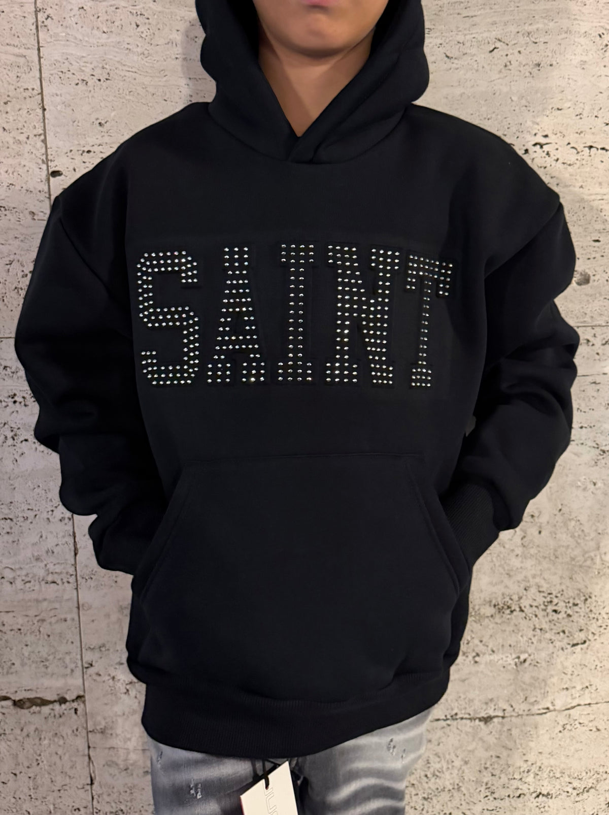 Felpa Saint   Brillantinata