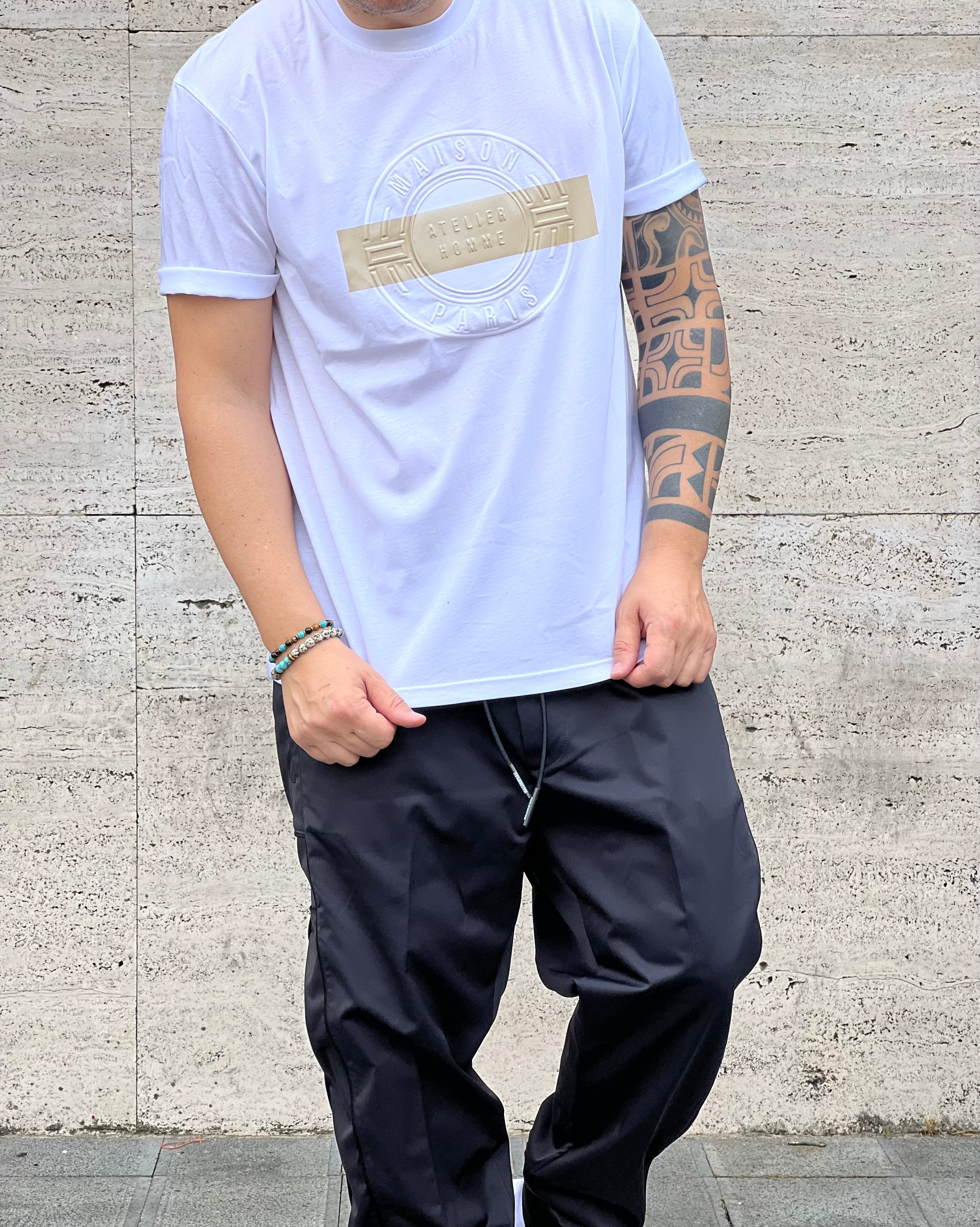 T-Shirt Maison 9 PARIS    White