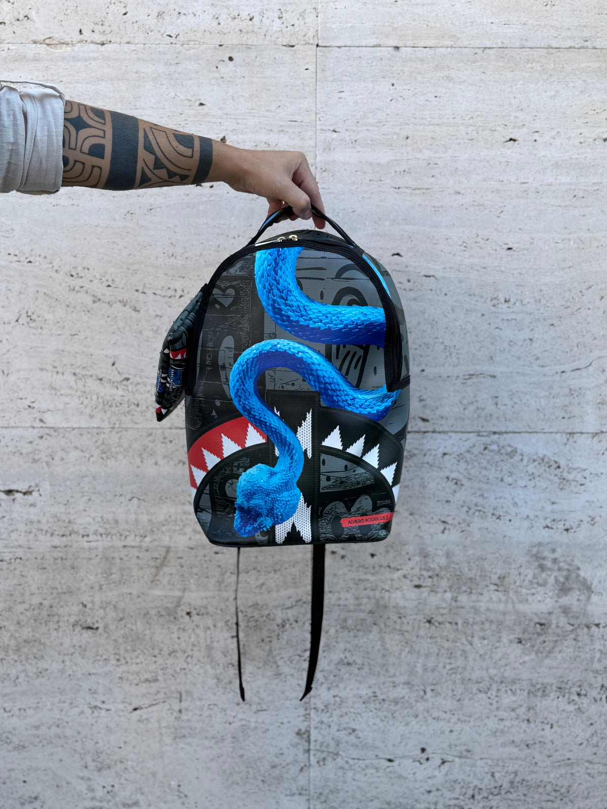 Zaino serpente blu