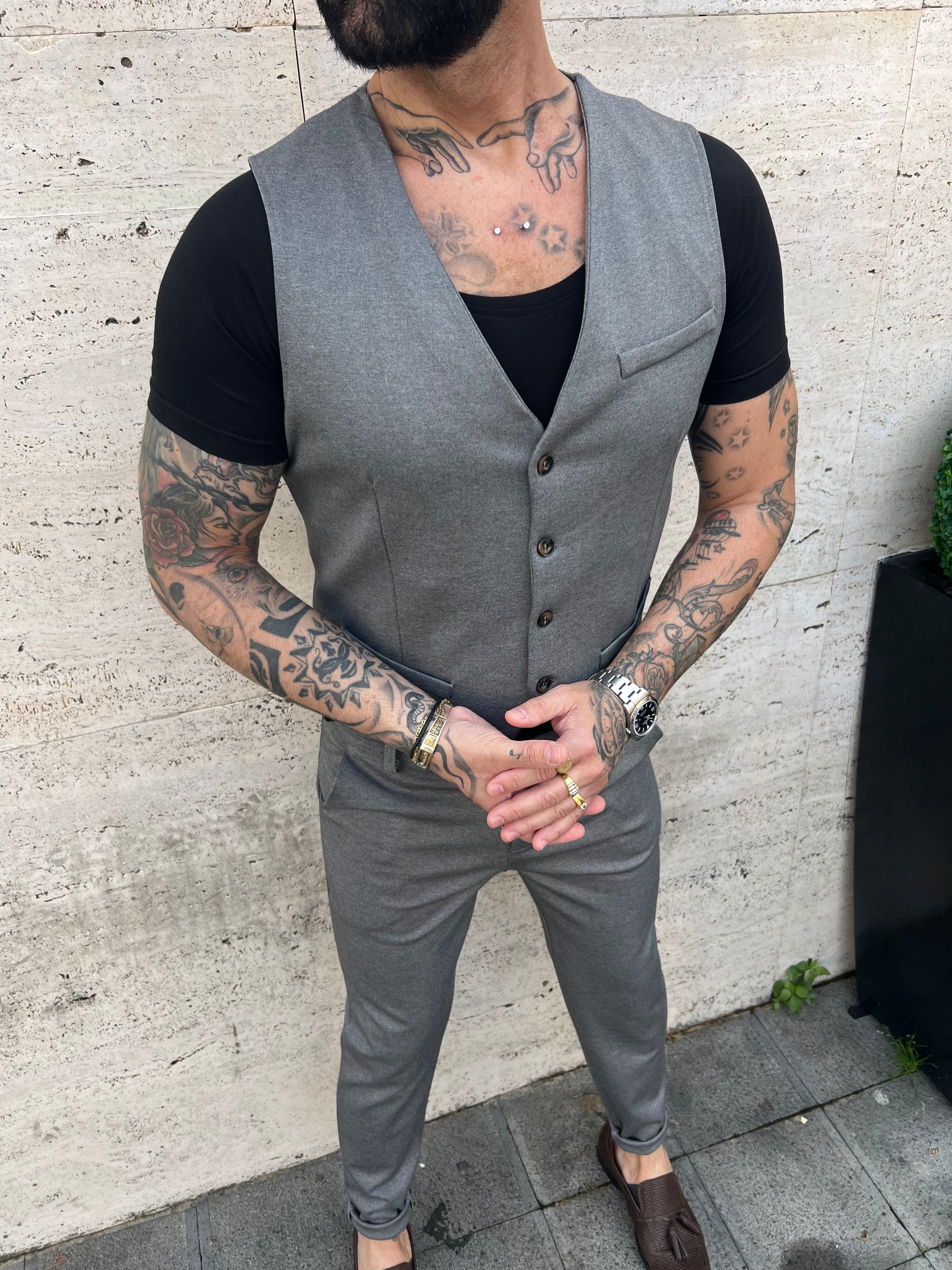 Gilet grigio