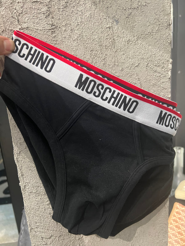 Slip Moschino nero / red