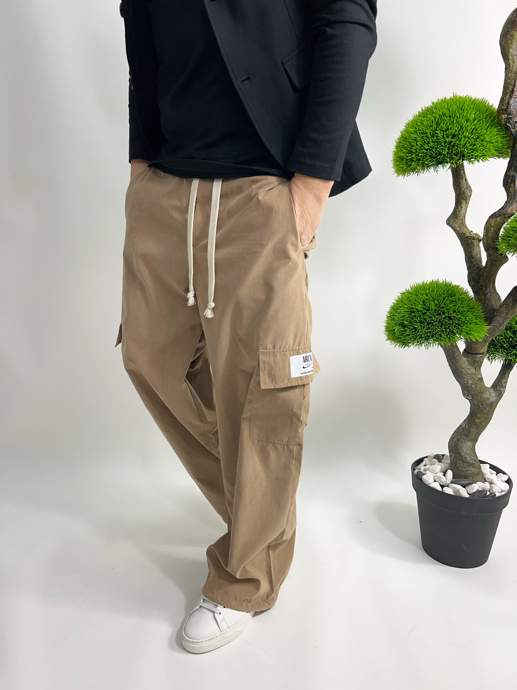 Pantalone Baggy  beige