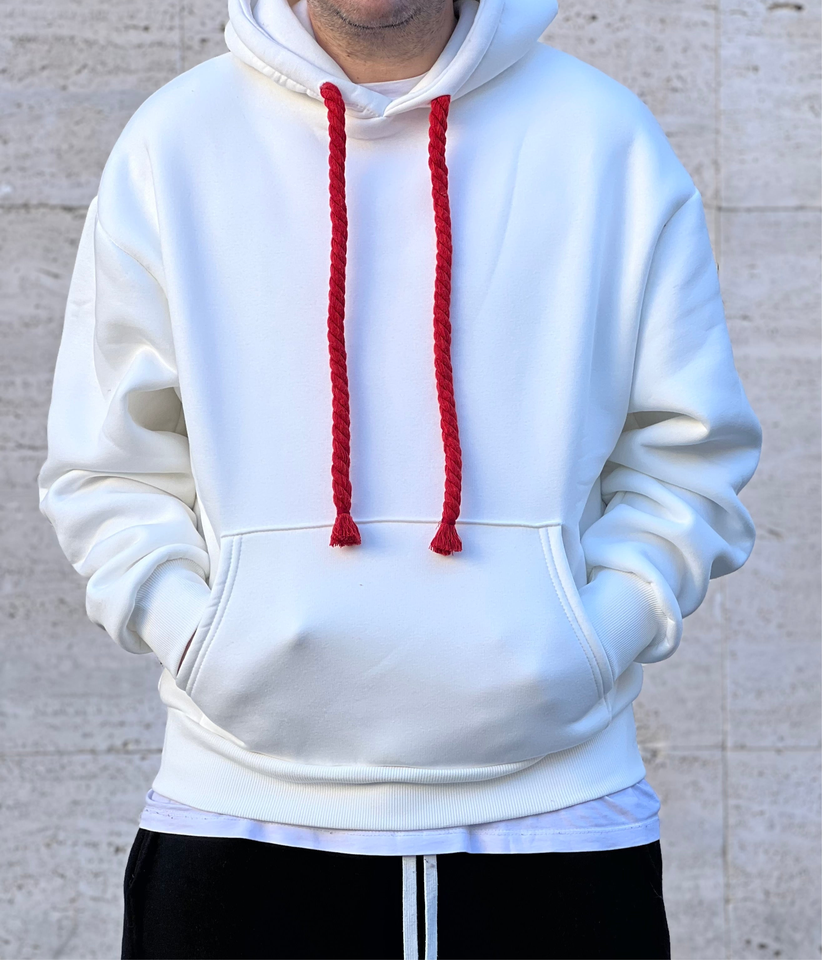 Felpa Chicago  White/red
