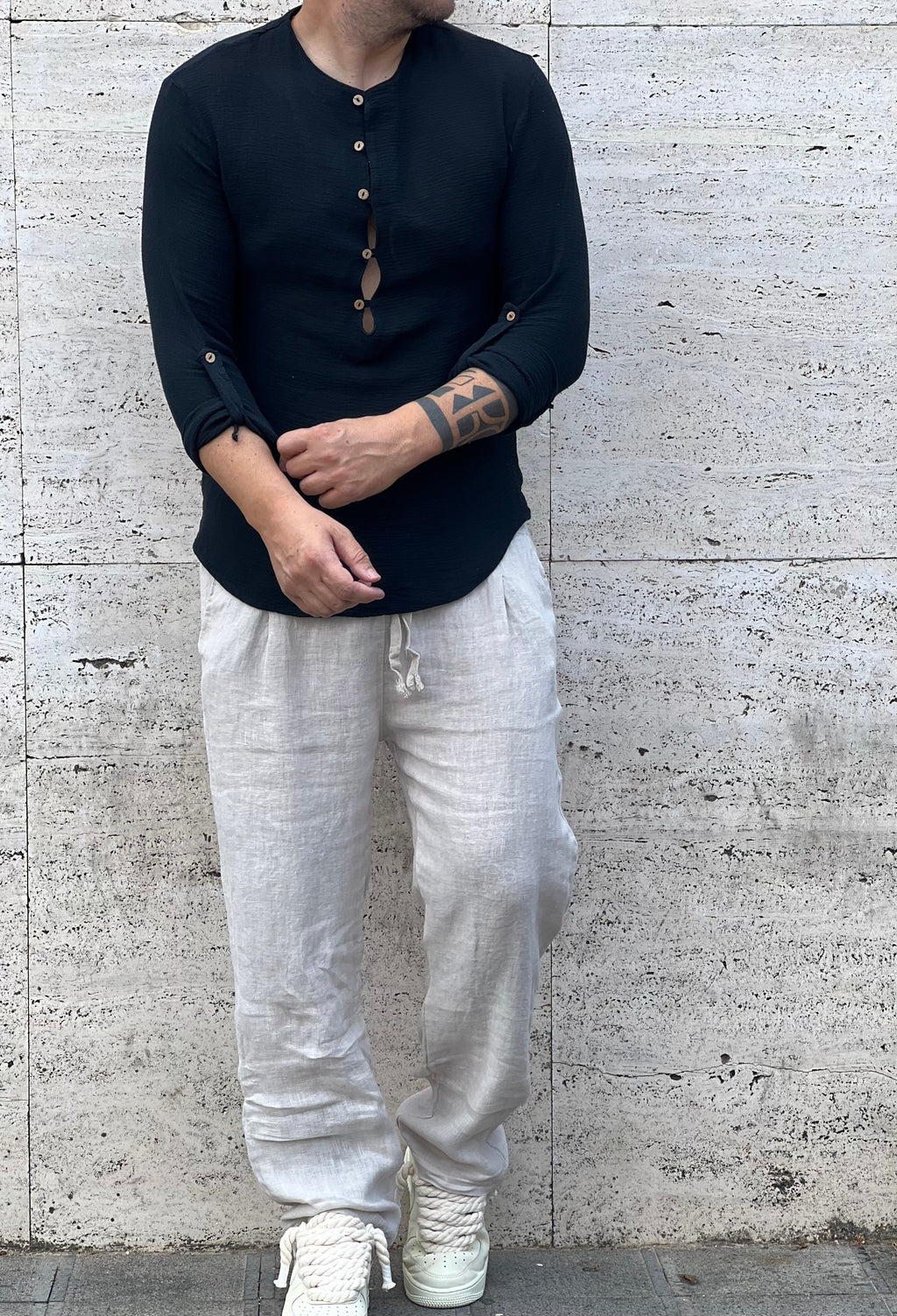 Camicia   Positano black