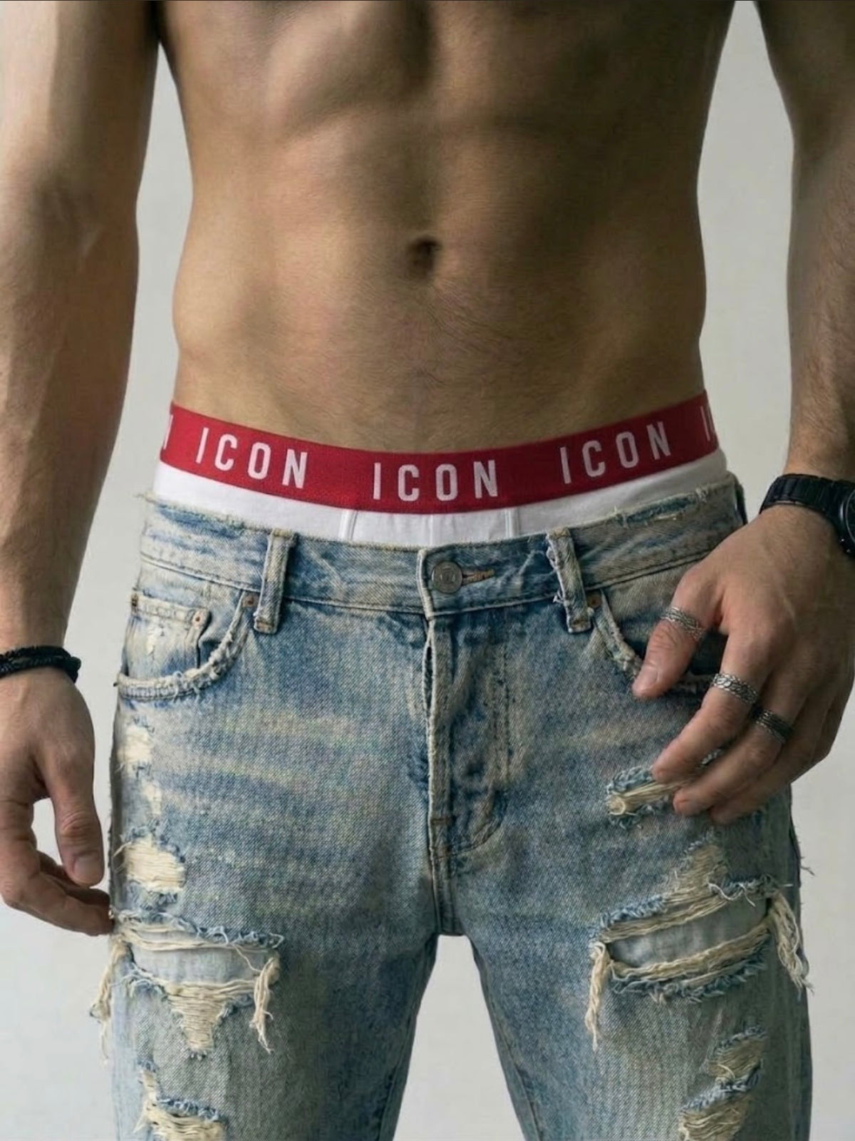 Boxer ICON     White/red