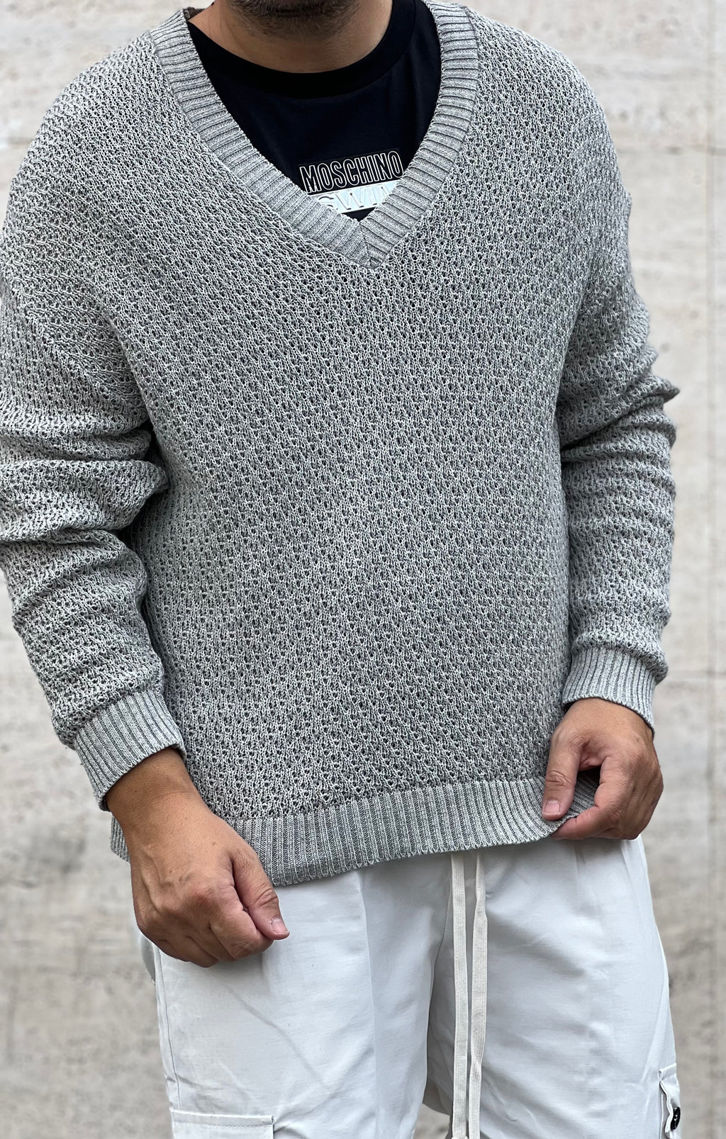 Maglioncino california grigio