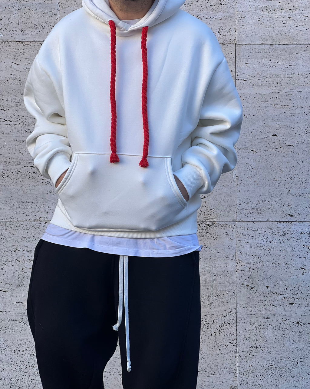 Felpa Chicago  White/red
