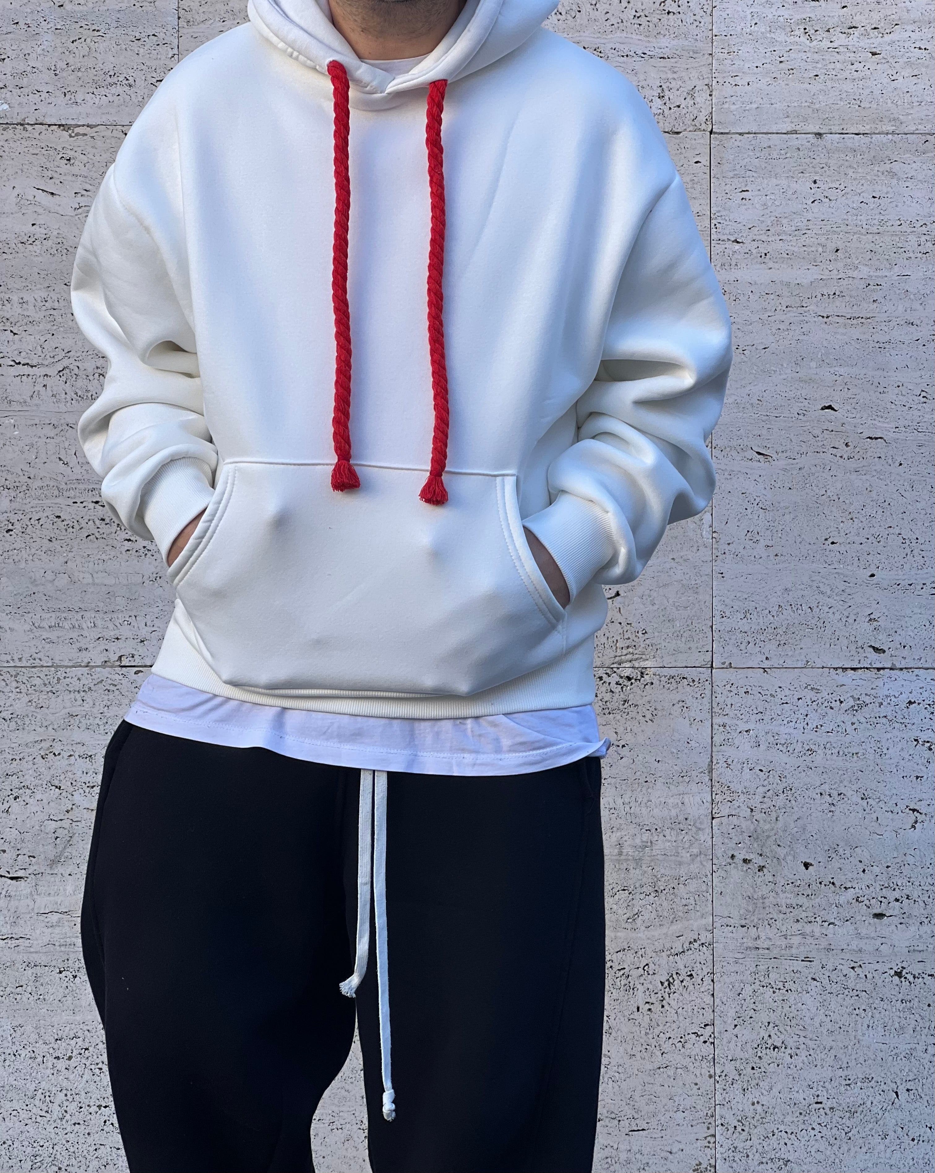 Felpa Chicago  White/red