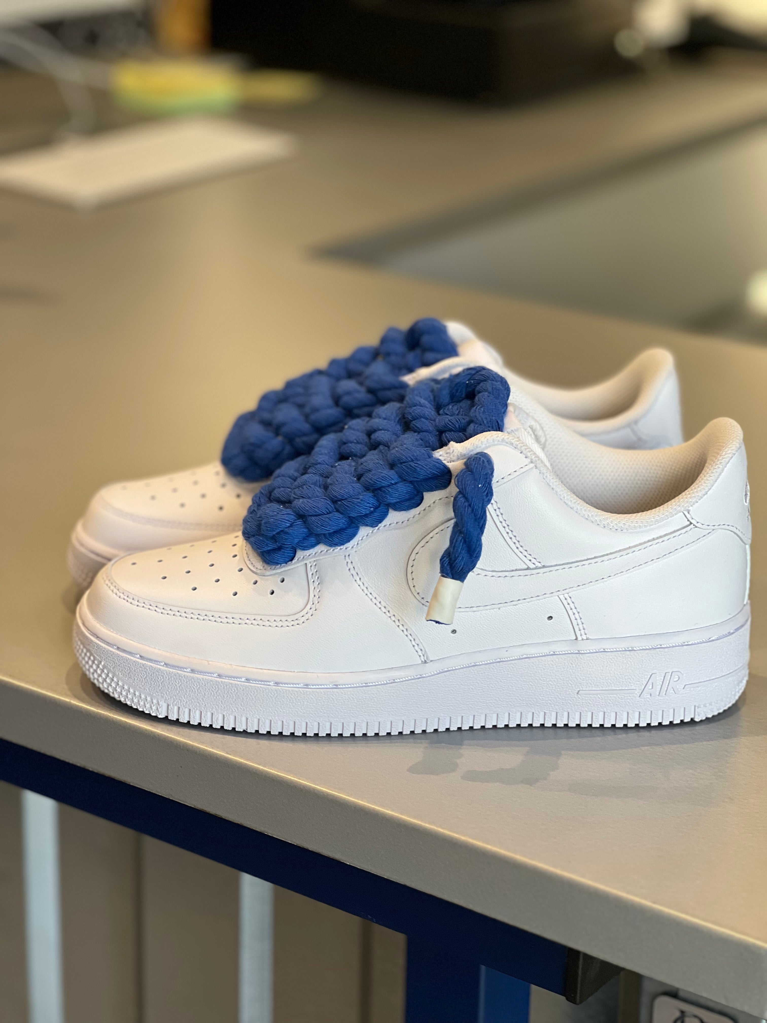Scarpa Custom  bianco blu