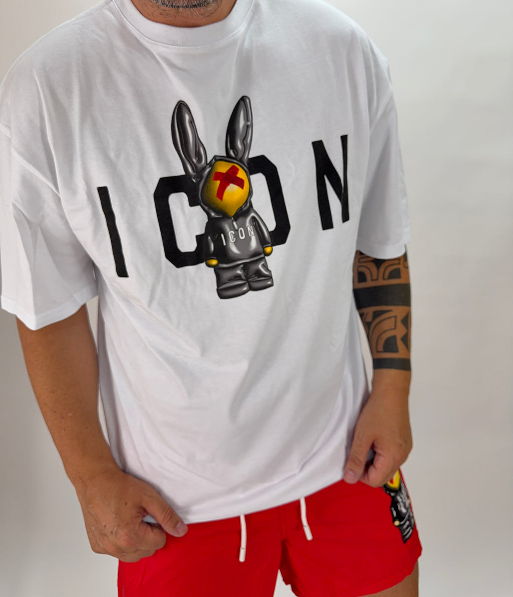 T-shirt Mascot  ICON white