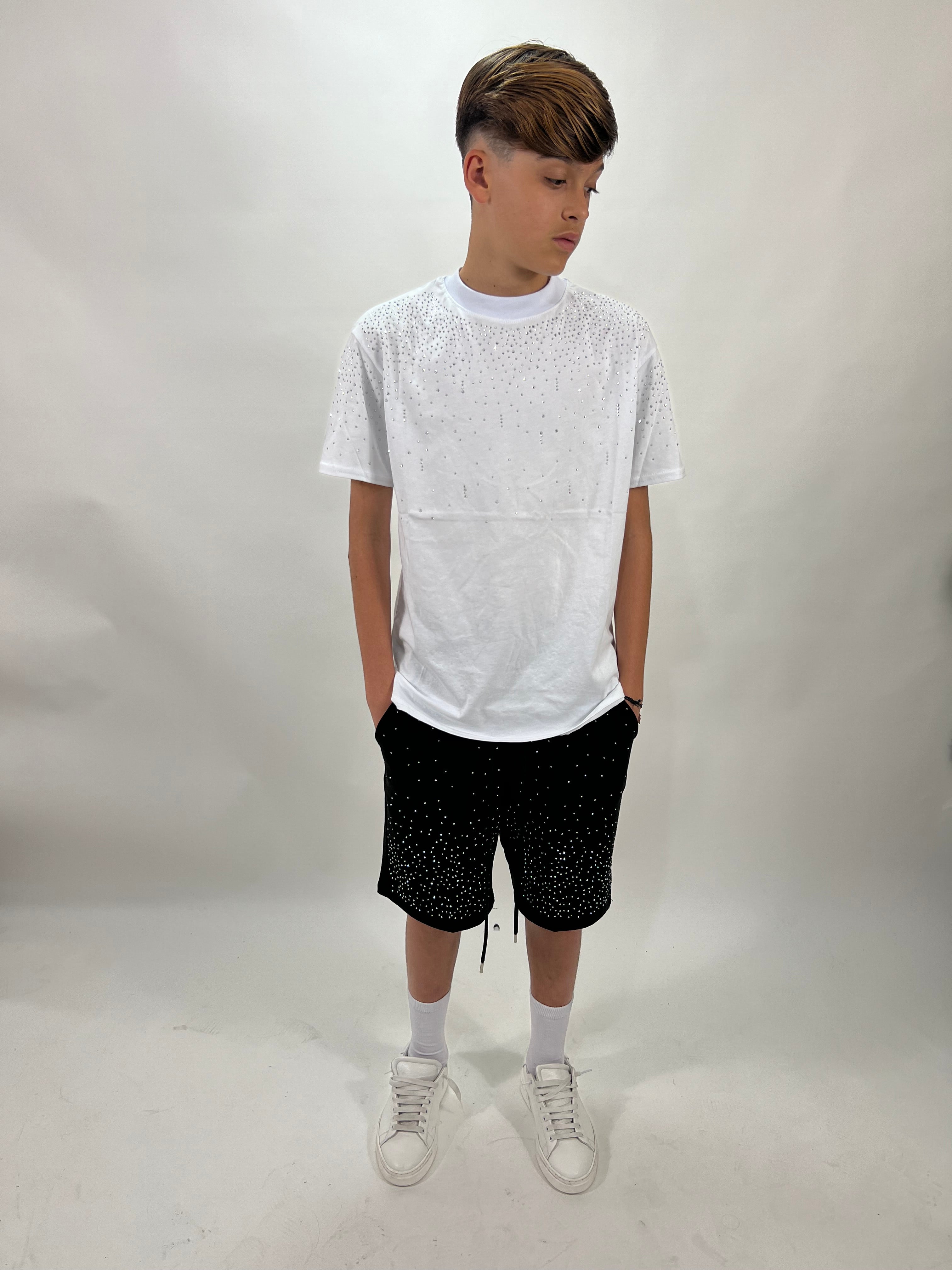 T-shirt brillantinata   White