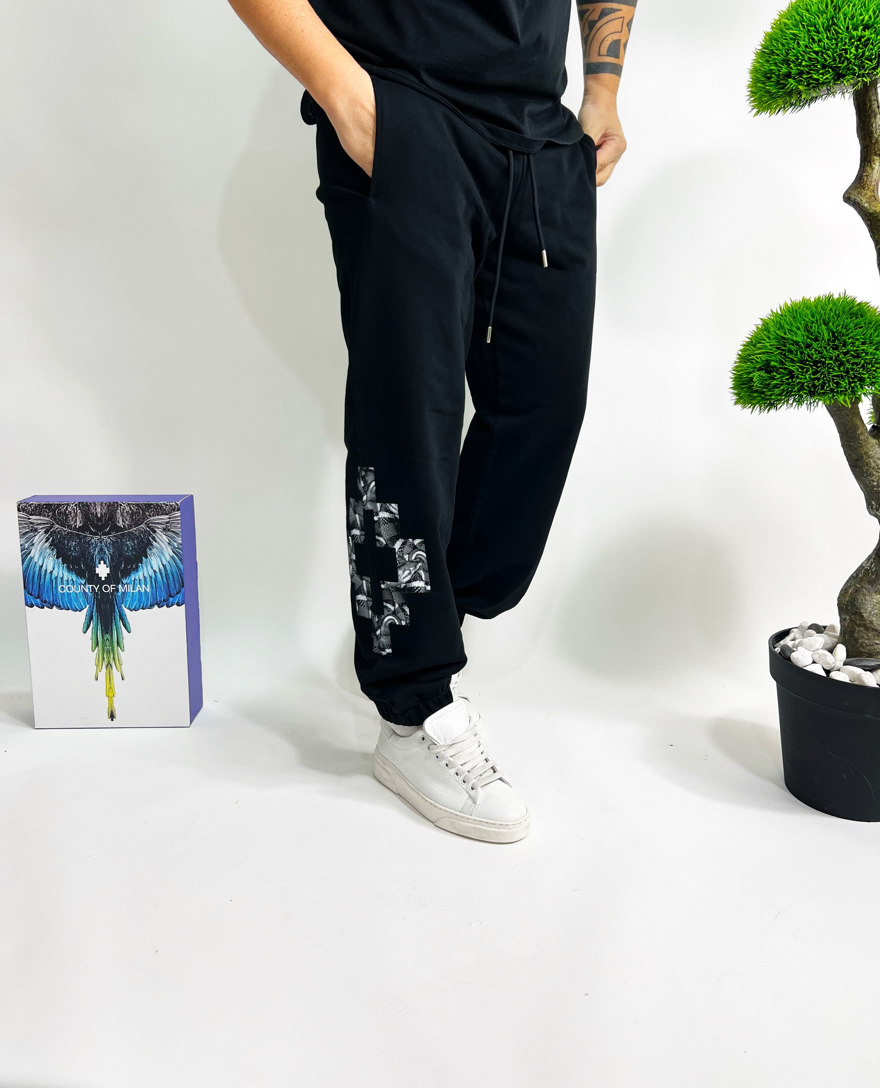 Pantatuta Marcelo Burlon  croce grigia