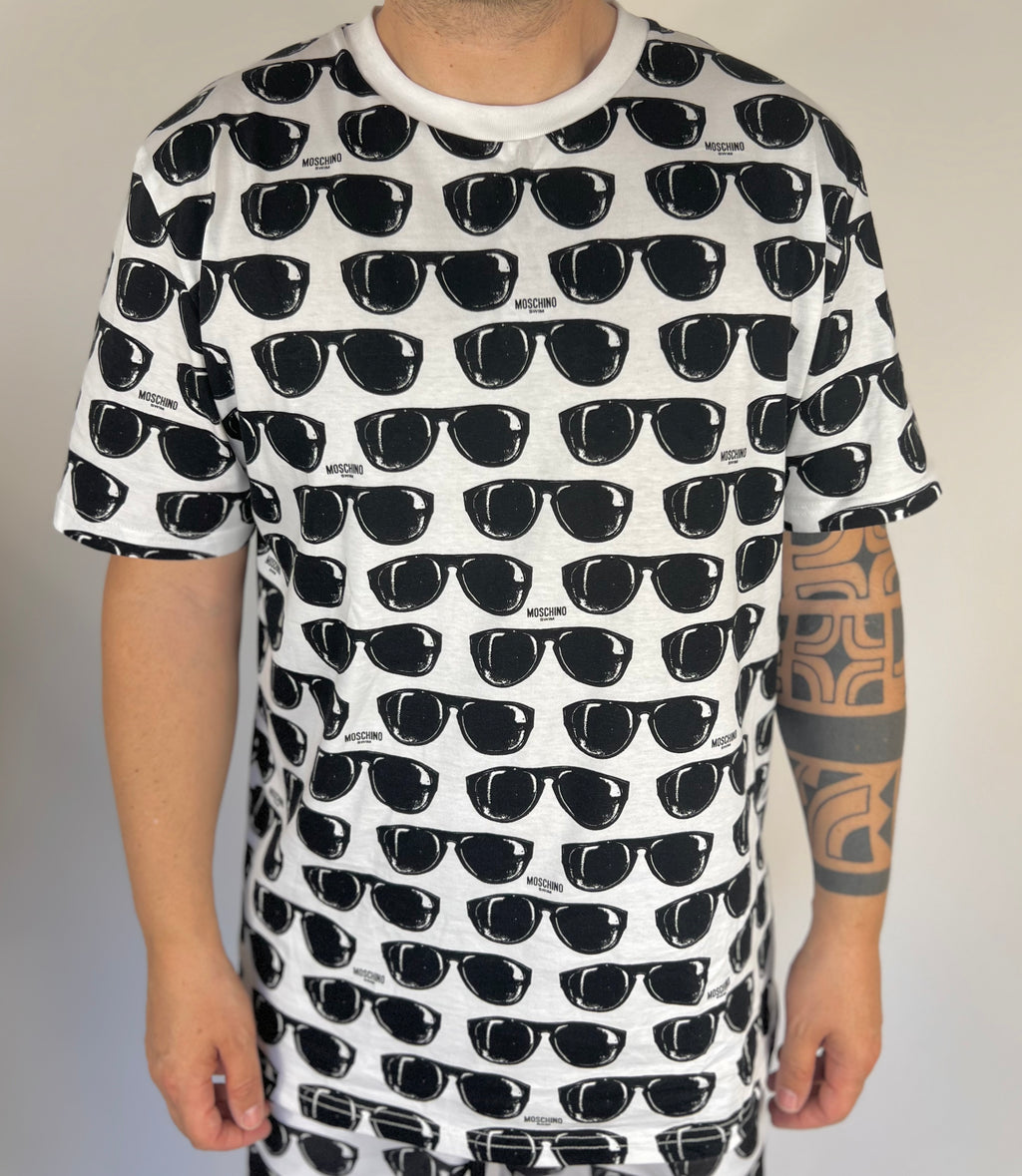 T-Shirt Moschino occhiali