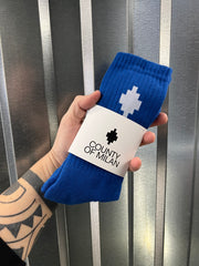 Calze Marcelo Burlon blu royal