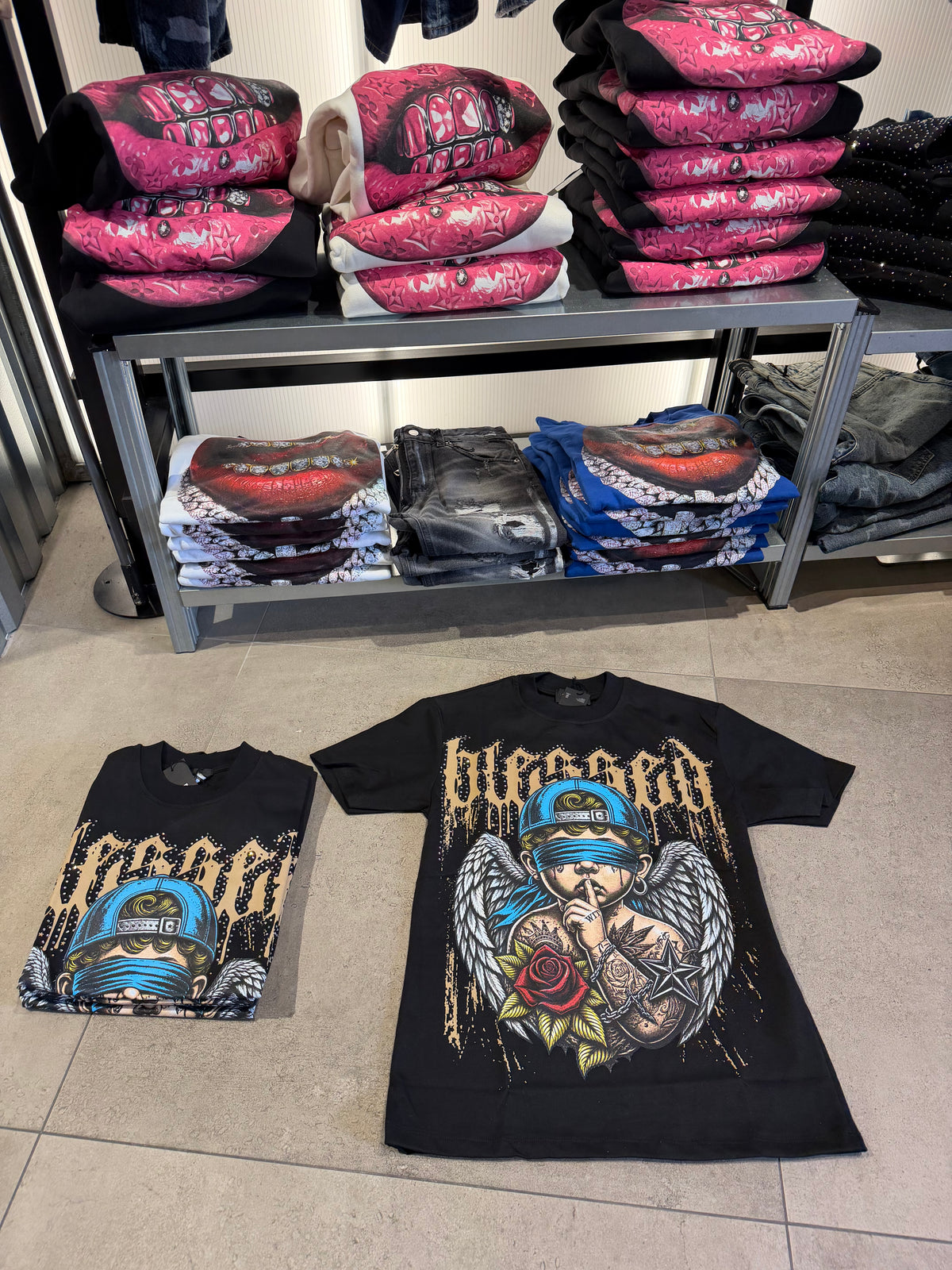 T-Shirt Angel brillantinato
