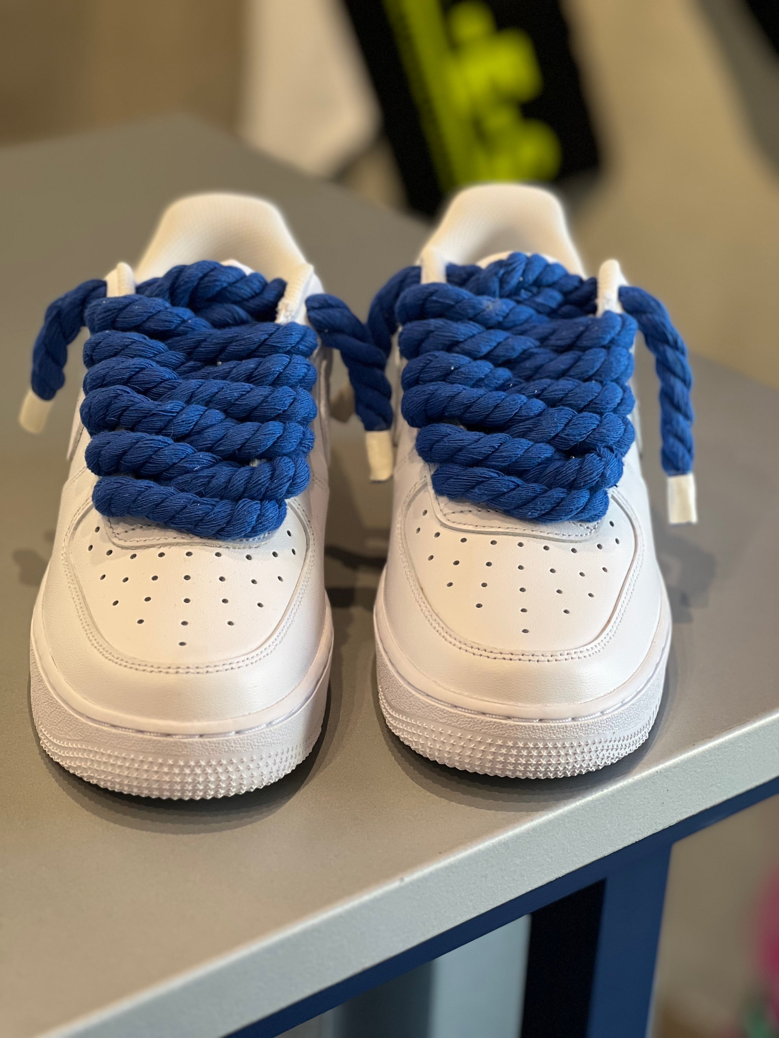 Scarpa Custom  bianco blu
