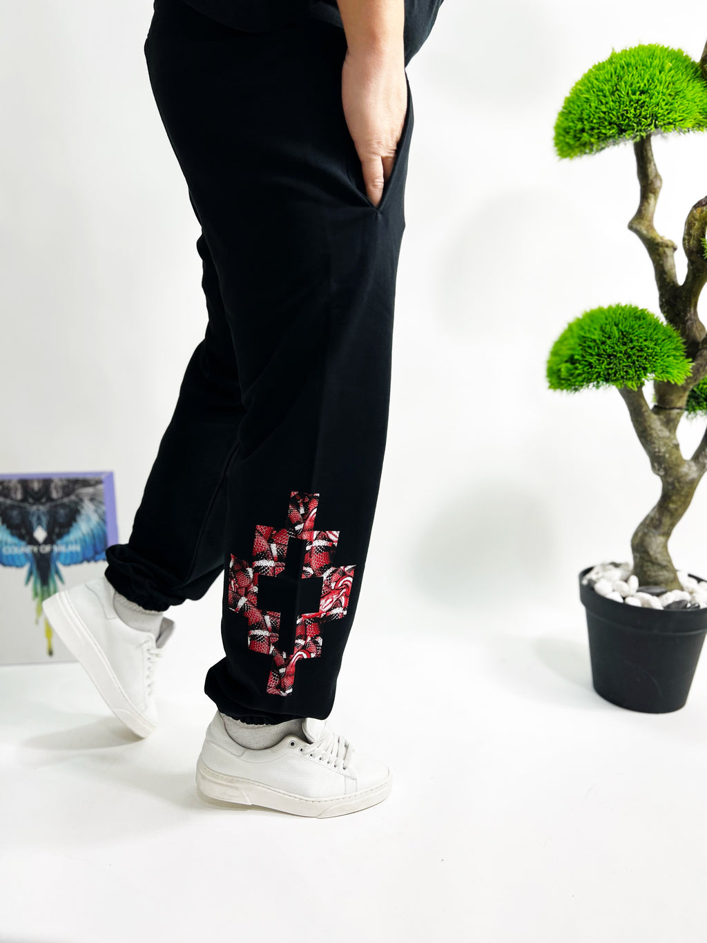 Pantatuta Marcelo Burlon  croce rossa