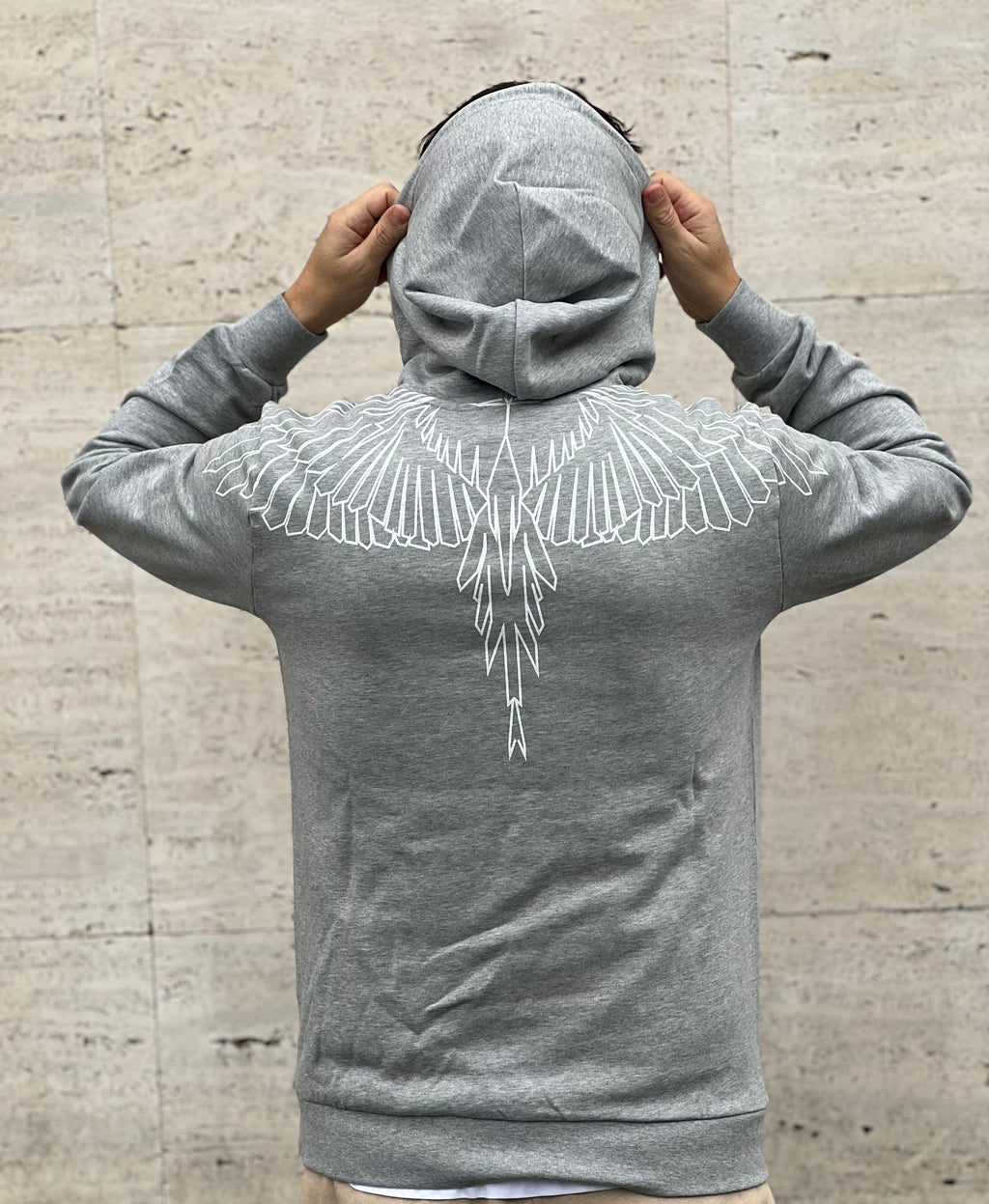 Felpa Marcelo Burlon grigia