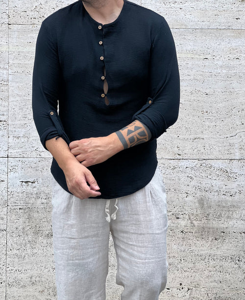 Camicia   Positano black