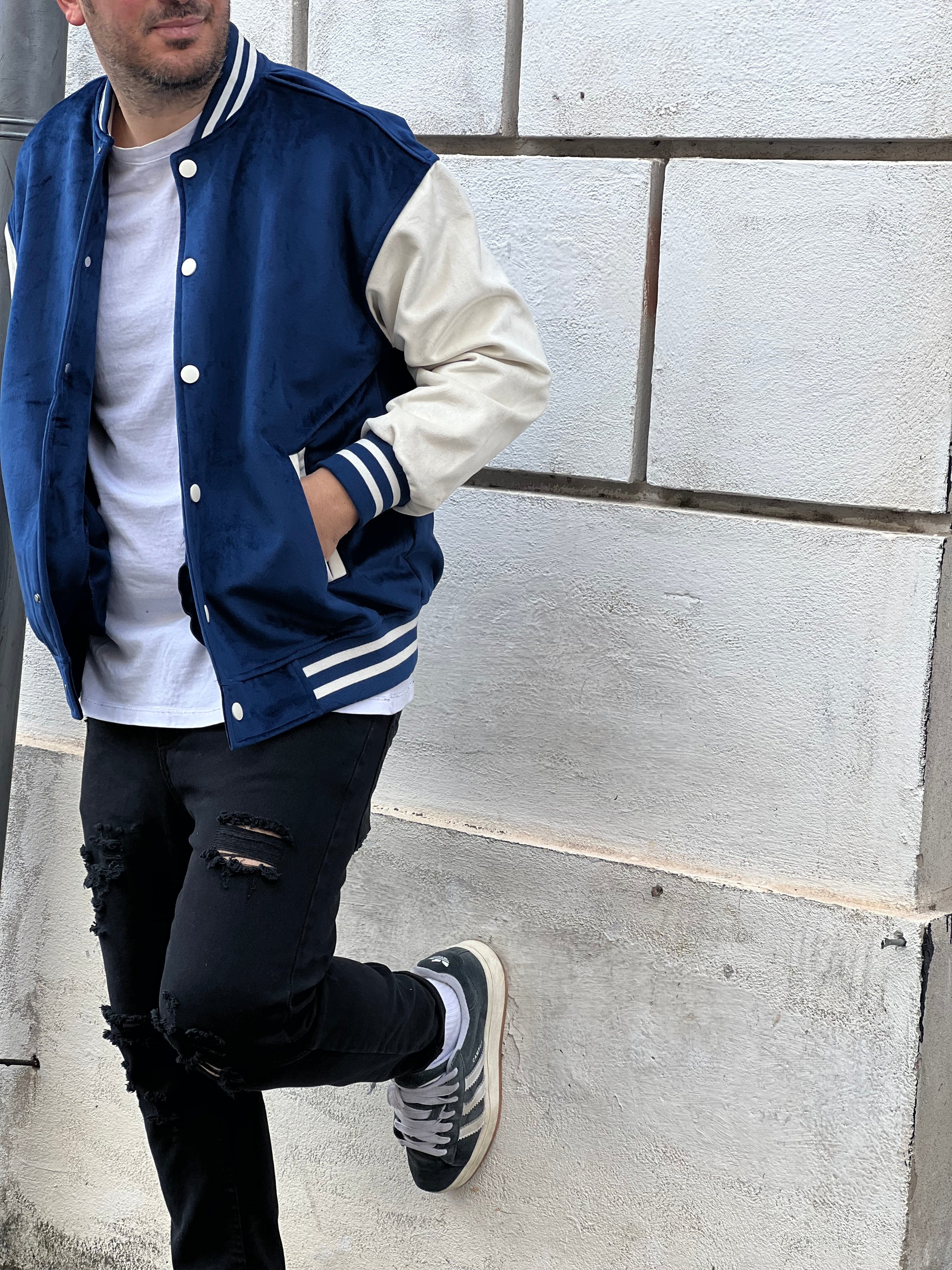 College blu e panna