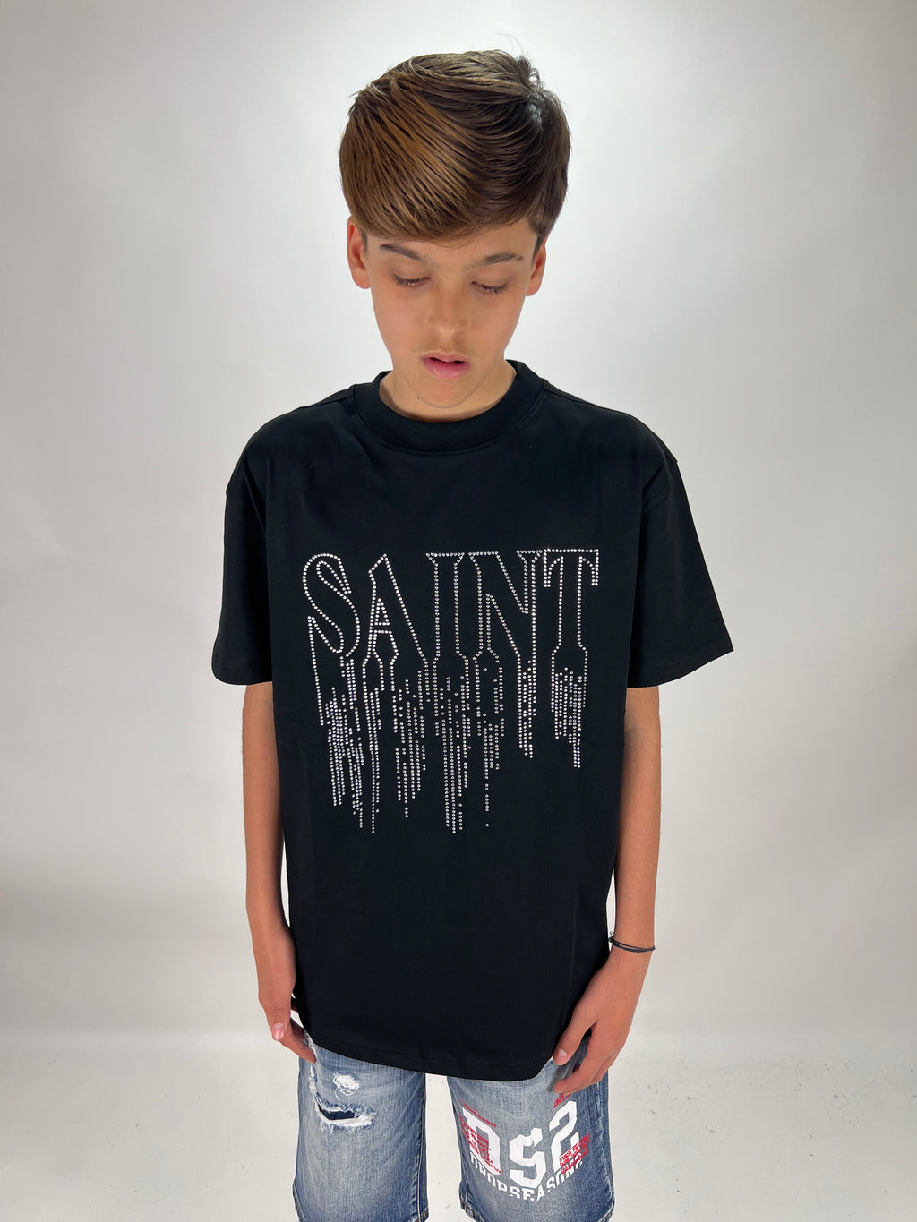 T-shirt Saint brillantinata