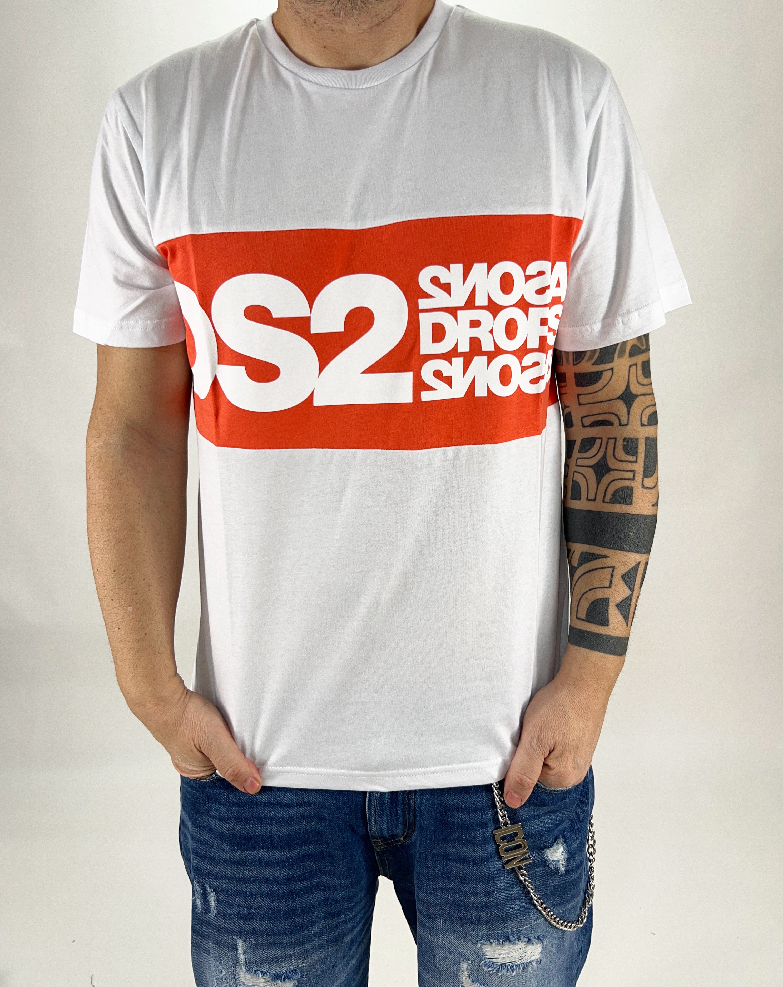 T-shirt DS2    White/orange