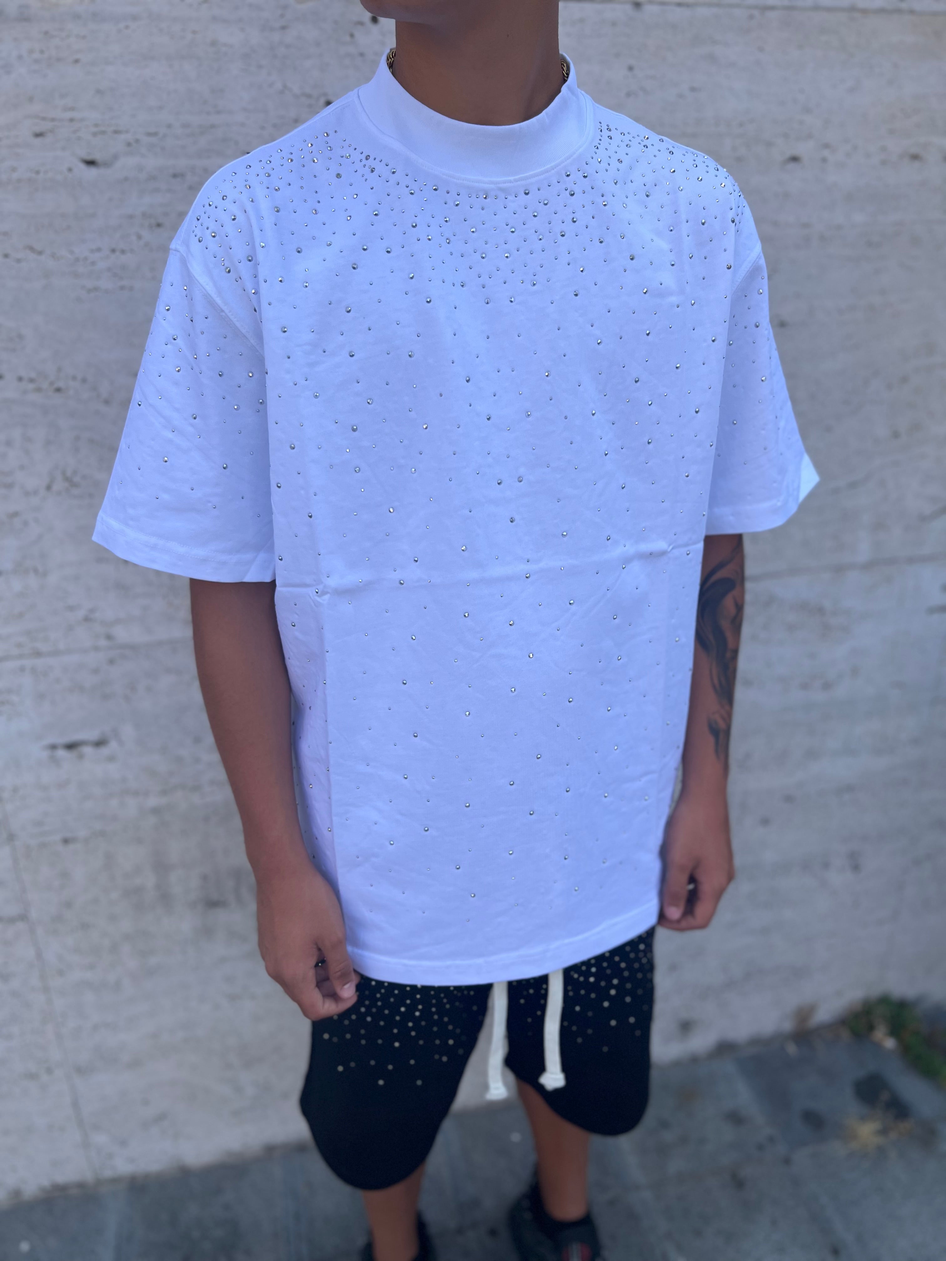 T-Shirt Brillantinata White