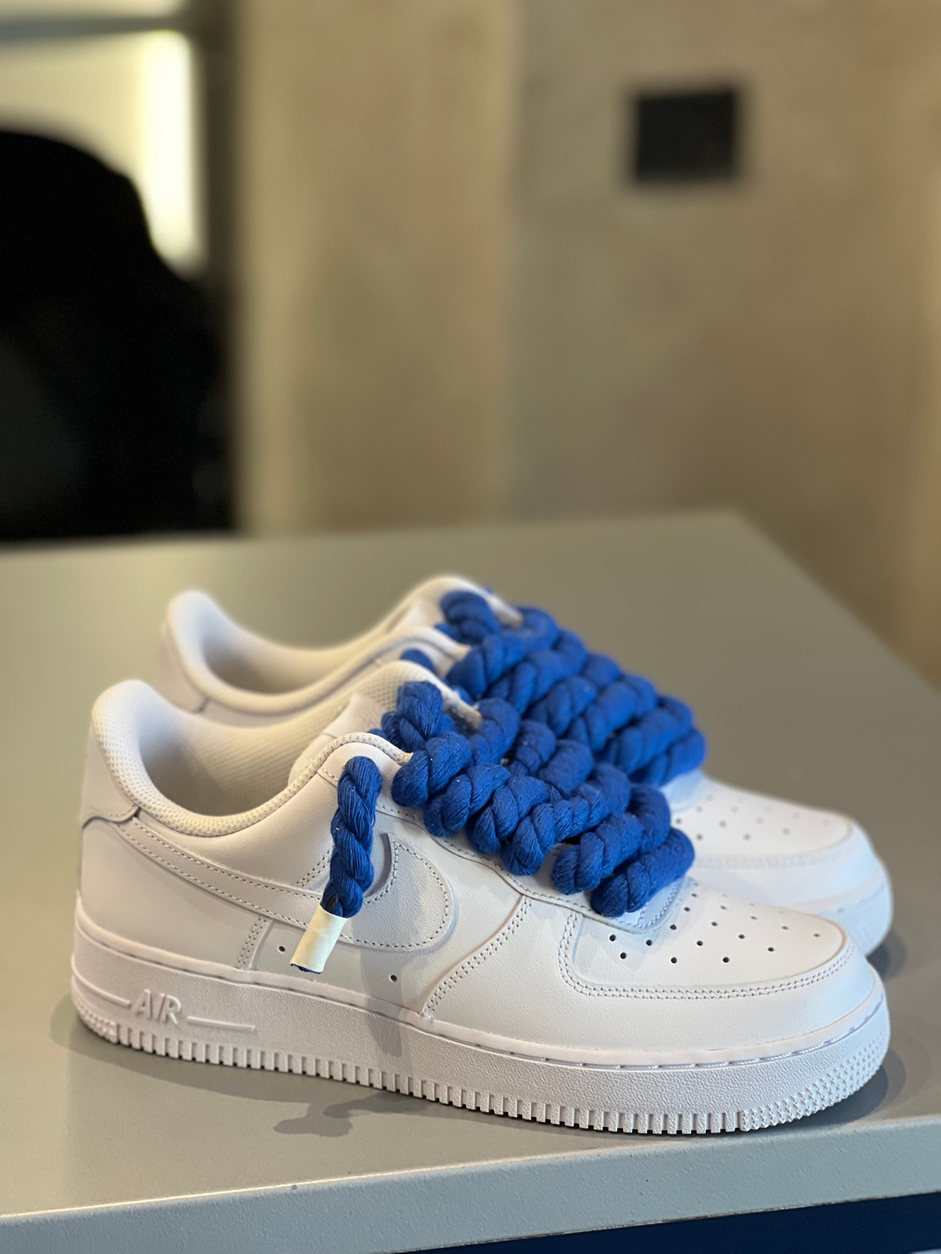 Scarpa Custom  bianco blu