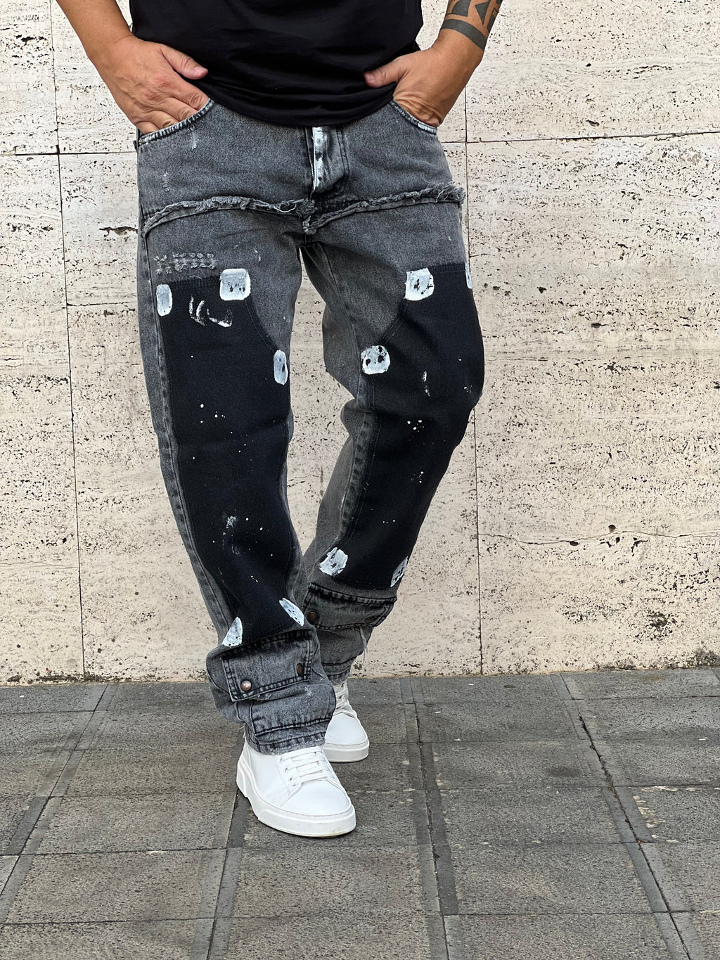 Jeans Duster   Grigio