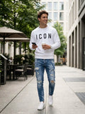 Felpa ICON basic white